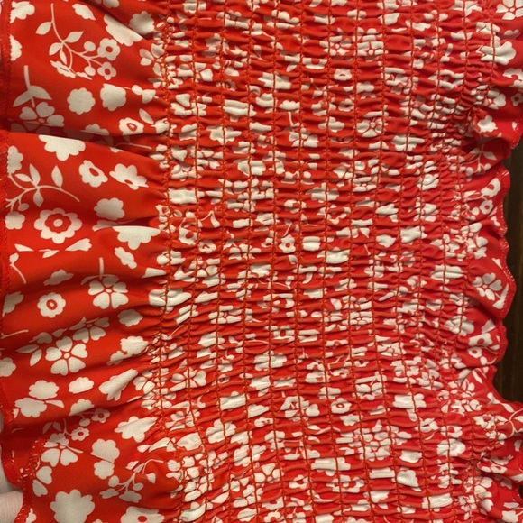 😍😍 ruffle red and white womens Bikini size small - Picture 4 of 5